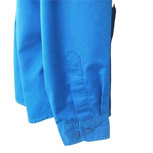 Genumark Apparel Dress Shirt Uniform Style Blue L - Picture 6 of 8